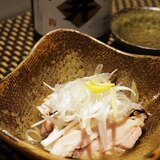 日本酒がすすむ、鶏むね肉の土佐酢がけ